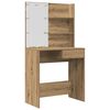 vidaXL Schminktisch-Set mit LED-Leuchten Artisan-Eiche Holzwerkstoff