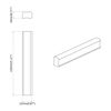 vidaXL Gerader Griff 12 pcs Nat&uuml;rliche Holzfarbe 130 x 25 x 30 mm