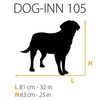 Ferplast Hundek&auml;fig Dog-Inn 105 108,5x72,7x76,8 cm Grau