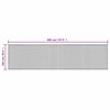 vidaXL Teppich Rechteckig Braun 100x400 cm Bambus