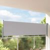vidaXL Ausziehbare Seitenmarkise 100x300 cm Grau