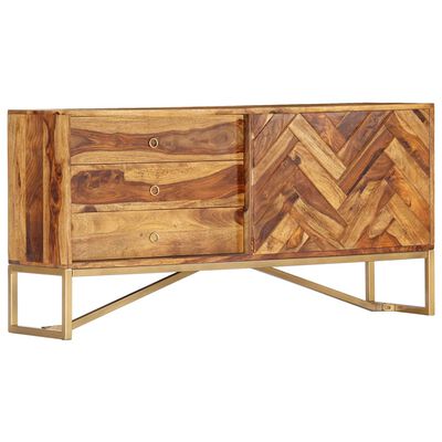 vidaXL Sideboard 118 x 30 x 60 cm Massivholz