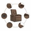vidaXL Relaxsessel Braun Stoff
