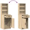 vidaXL Highboard Sonoma-Eiche 40 x 40,5 x 135 cm Holzwerkstoff
