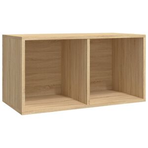 vidaXL Schallplatten-Aufbewahrungsbox Sonoma Eiche 71x34x36 cm