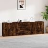 vidaXL Sideboards 3 Stk. R&auml;uchereiche Holzwerkstoff