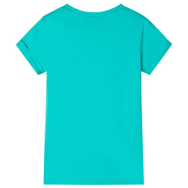 Kinder-T-Shirt Minzgr&uuml;n 128