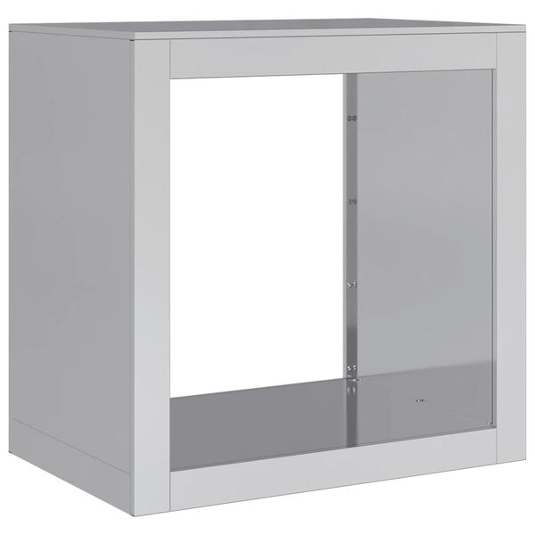 vidaXL Brennholzregal 60x40x60 cm Verzinkter Stahl