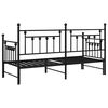 vidaXL Tagesbettrahmen Schwarz 75 x 190 cm Stahl