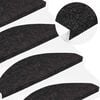 vidaXL Stufenmatten Selbstklebend 10 Stk. Anthrazit 65x22,5x3,5 cm