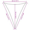 vidaXL Sonnensegel 160 g/m&sup2; Anthrazit 3x4x4 m HDPE