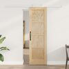 vidaXL Schiebet&uuml;r ORKDAL Braun 61 x 198,5 cm Massives Kiefernholz
