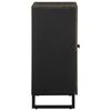 vidaXL Sideboard Schwarz 60x33x75 cm Massivholz Mango