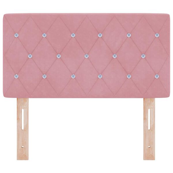 vidaXL Kopfteil Rosa 80 cm Samt