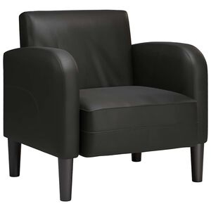 vidaXL Sessel mit Armlehnen Schwarz 54 cm Kunstleder