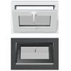 vidaXL Kellerfenster RISOR 60 x 40 cm PVC und Glas Anthrazit