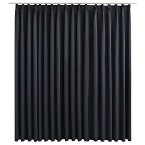 vidaXL Verdunkelungsvorhang mit Haken Schwarz 290 x 245 cm