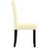 vidaXL Esszimmerst&uuml;hle 2 Stk. Creme PVC