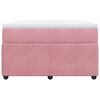 vidaXL Boxspringbett mit Matratze Rosa 120x190 cm Samt