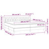 vidaXL Boxspringbett mit Matratze Schwarz 200x200 cm Stoff
