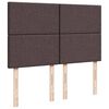 vidaXL Boxspringbett mit Matratze Dunkelbraun 140x190 cm Stoff