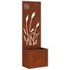 vidaXL Garten Sichtschutz-Leinwand Rostig 50 x 32 x 150 cm