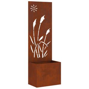 vidaXL Garten Sichtschutz-Leinwand Rostig 50 x 32 x 150 cm