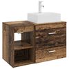 vidaXL Badezimmerm&ouml;bel-Set 2 pcs Altholz Holzwerkstoff