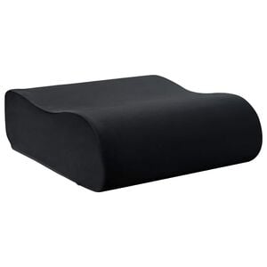 vidaXL Sitzkissen Uni Schwarz 40 x 40 x 13 cm PU-Schaum