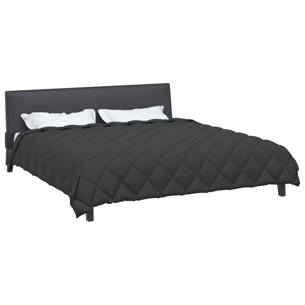 vidaXL Winterbettdecke Anthrazit 240 x 260 cm Mikrofaser