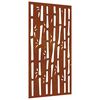 vidaXL Garten-Wanddeko 105x55 cm Cortenstahl Bambus-Design