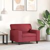 vidaXL Sessel Weinrot 60 cm Kunstleder