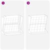 vidaXL Heu Futterspender Silber 71 x 33 x 70 cm Verzinkter Stahl