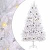 vidaXL K&uuml;nstlicher Weihnachtsbaum 240 cm PVC und Stahl Wei&szlig;