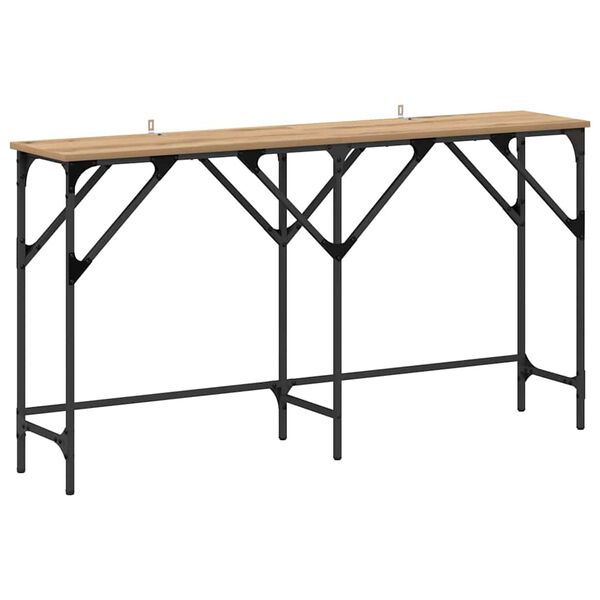 vidaXL Konsolentisch Artisan-Eiche 140 x 29 x 75 cm Holzwerkstoff