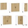 vidaXL 11-tlg. K&uuml;chenschrank-Set Kalmar Sonoma-Eiche Holzwerkstoff