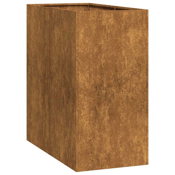 vidaXL Pflanzk&uuml;bel Rostig 40x80x80 cm Wetterfester Stahl