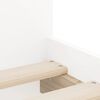 vidaXL Bett mit Schubladen Wei&szlig; 75x190 cm