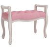 vidaXL Sitzbank Rosa 80x45x60 cm Samt