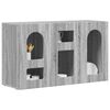 vidaXL Sideboard Graues Sonoma 100 x 35 x 59 cm Holzwerkstoff