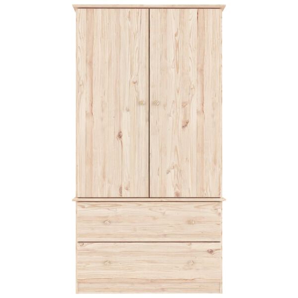 vidaXL Kleiderschrank ALTA 90x55x170 cm Massivholz Kiefer