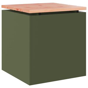 vidaXL Gartenbank Olive Gr&uuml;n 40 x 40 x 43 cm