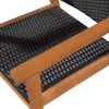 vidaXL 5-tlg. Garten-Essgruppe Poly Rattan Schwarz und Braun
