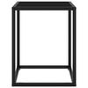 vidaXL Couchtisch Schwarz mit Schwarzem Glas 40x40x50 cm