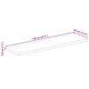 vidaXL Tischplatte 120x30x3,8 cm Rechteckig Altholz Massiv