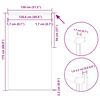 vidaXL Verdunkelungsrollo Wei&szlig; 130x175 cm Stoffbreite 126,6 cm