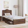 vidaXL Bettrahmen Braun Eichen-Optik 75 x 190 cm Holzwerkstoff