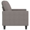 vidaXL 2-Sitzer-Sofa Taupe 140 cm Stoff