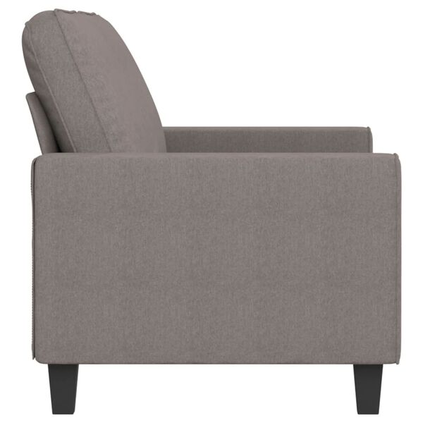 vidaXL 2-Sitzer-Sofa Taupe 140 cm Stoff