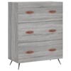 vidaXL Kommode Grau Sonoma 69,5x34x90 cm Holzwerkstoff